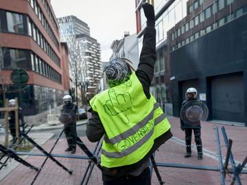 8 december 2018 manifestatie van gele hesjes in Brussel