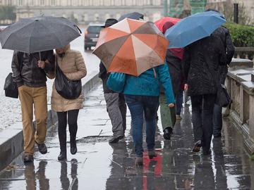 Regenweer in Brussel