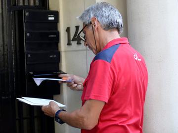 Postbode in Brussel