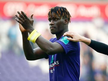 Kara Serigne Modou Mbodji, verdediger van RSC Anderlecht tijdens de wedstrijd van 20 mei 2018 tegen KRC Genk