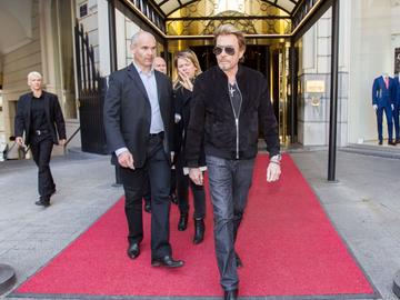 Johnny Hallyday in Brussel in 2014 nav de release van de film "Salaud, on t'aime"
