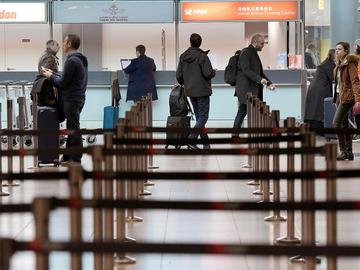 Afhandeling van bagage in Brussels Airport, de luchthaven van Zaventem