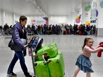 Afhandeling van bagage in Brussels Airport, de luchthaven van Zaventem