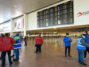 Nationale vakbondsstaking: Brussels Airport
