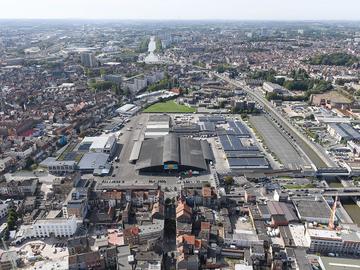Abattoir, de slachthuizen ter hoogte van metrohalte Delacroix in Anderlecht