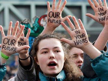 21 februari 2019: klimaatspijbelaars in Brussel, voor de zevende donderdag op rij