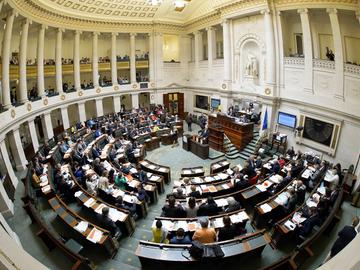 Plenaire vergadering in de federale kamer