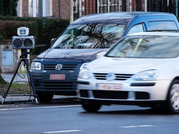 Snelheidscontrole op de Franklin Rooseveltlaan