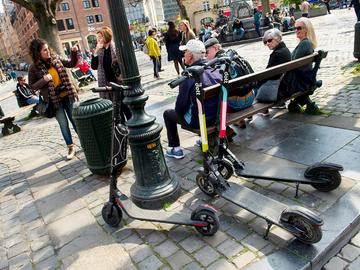 Elektrische deelsteps in de Brusselse vijfhoek