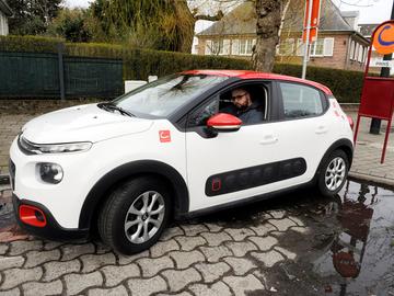 Wagen van het autodeelsysteem Cambio in Brussel