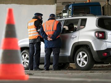 Een politiecontrole in Brussel
