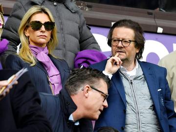 Marc Coucke in de tribune van RSC Anderlecht