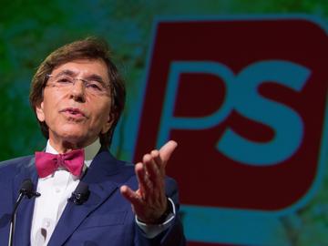 Elio Di Rupo (PS) op het feest van de arbeid van zijn partij op 1 mei 2019