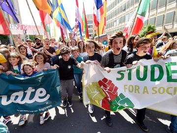 Global strike for future, de laatste klimaatmars van Youth for Climate op 24 mei 2019