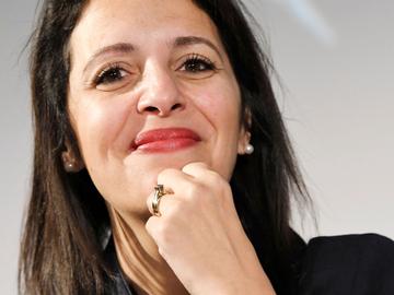 Zakia Khattabi, voorzitter van Ecolo, de dag na de verkiezingsoverwinning van haar partij op 26 mei 2019