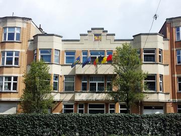 Het gemeentehuis van Ganshoren