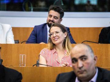 Els Rochette (One.Brussels) bij de eedaflegging van de nieuwe Brusselse parlementsleden op 11 juni 2019