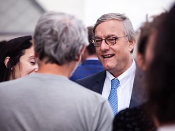 Vincent De Wolf (MR) bij de eedaflegging van de nieuwe Brusselse parlementsleden op 11 juni 2019