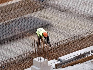 Een bouwwerf in Brussel