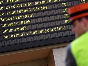 Treinstaking bij de NMBS (Noordstation)