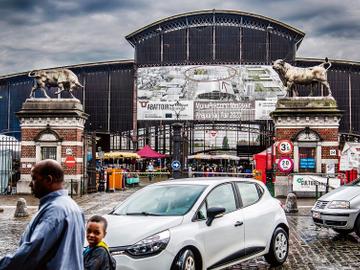 Markt in Anderlecht aan de slachthuizen van Abattoir