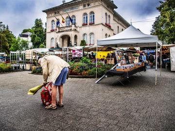 Markt Gilsonplein gemeentehuis Watermaal-Bosvoorde