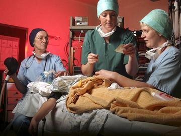 Operatiezaal in het AZ VUB Universitair ziekenhuis