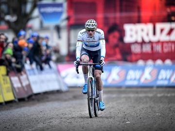 6 januari 2019: Mathieu Van der Poel (Corendon-Circus) tijdens de Brussels Universities Cyclocross op de campus van VUB ULB in Etterbeek