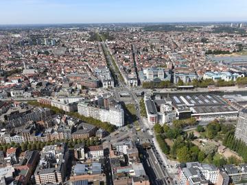 De Brusselse kanaalzone, met Leopold II-laan, Saincteletteplein en Kanal