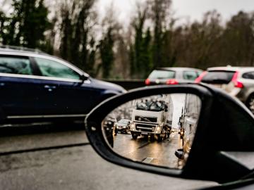 Verkeersfiles op de grote ring van Brussel (R0)