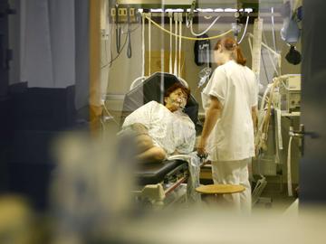 De dienst spoedgevallen van het UZ Brussel in Jette