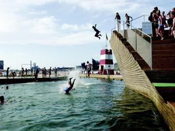 Islands brygge, havenzwembad in Kopenhagen 
