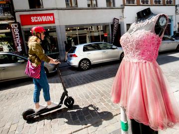 Elektrische steps zijn niet meer weg te denken uit Brussel