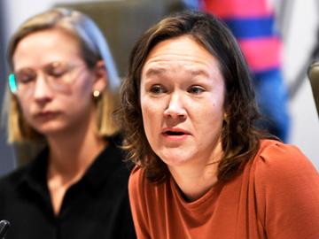 Hannelore Goeman (SP.A) in het Vlaams Parlement