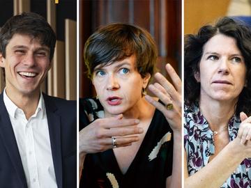 Montage kanshebbende Brusselministers Dalle Van Achter Debaets