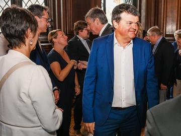 Bart Somers (Open VLD) op de 11-juli-receptie van 2019 in het Brusselse stadhuis