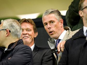 Franky Vercauteren, hoofdtrainer van RSC Anderlecht, met Michael Verschueren, sportief directeur.