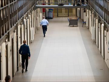 De in 2012 gerenoveerde celvleugel B in de gevangenis van Sint-Gillis