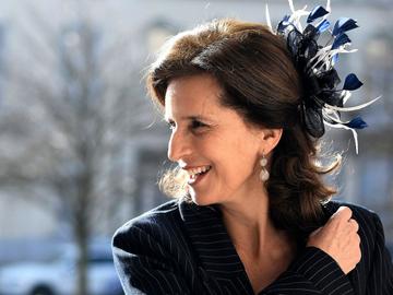 Prinses Esmeralda van Belg, telg van de Belgische koninklijke familie, in februari 2019