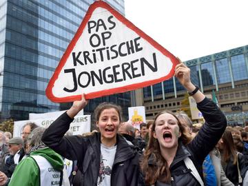 24 oktober 2019: manifestatie "Schoolstrike for a better future", een initiatief van Youth For Climate