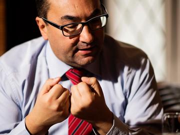 Ahmed Laaouej, PS-voorzitter en burgemeester van Koekelberg