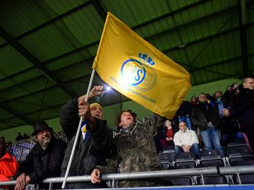 Supporters van voetbalclub Union Saint-Gilloise