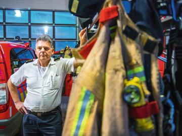 Tanguy du Bus de Warnaffe, baas van de Brusselse brandweer