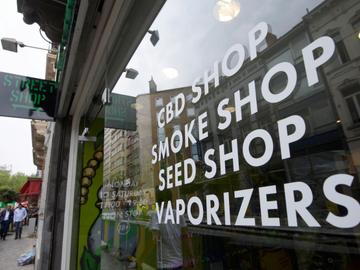 Streetshop, CBD-shop in de Lesbroussartstraat in Elsene