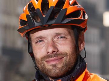 David Stevens, chef van de fietsbrigade van de politie in Brussel-centrum