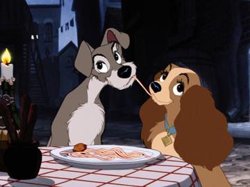De Disneyklassieker "The lady and the tramp" uit 1955