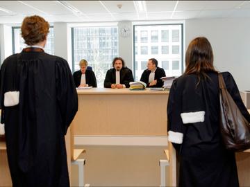 De moderne vleugel van de rechtbank van eerste aanleg