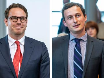 David Weytsman (MR) en Mathias Vanden Borre (N-VA), Brusselse parlementsleden