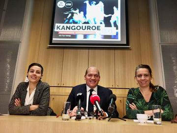 Persconferentie Stad-Brussel op10 december 2019:  reactie op Vlaamse cultuurbesparingen van Delphine Houba, burgemeester Phlippe Close en Ans Persoons