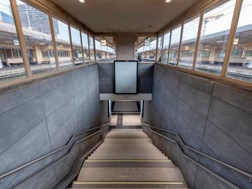 De vernieuwde centrale onderdoorgang in het station Brussel-Noord door de NMBS